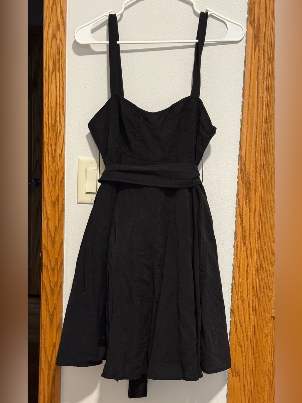 Forever 21 Black Mini Tie-Waist Sundress